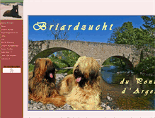 Tablet Screenshot of briard-hessen.de